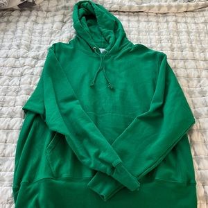Emerald green champion hoodie size large
